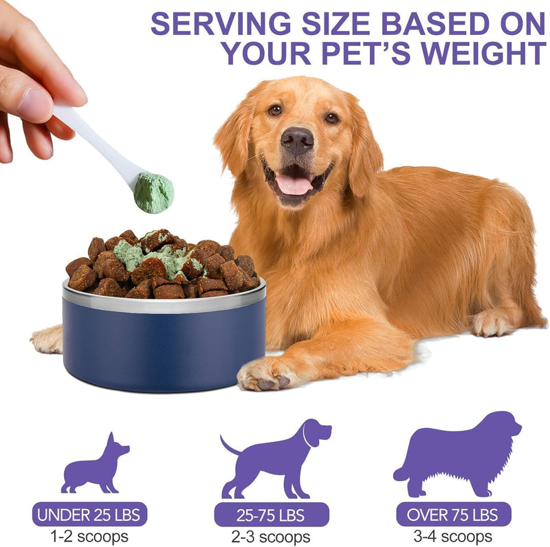 Dog Teeth Cleaning Powder for Dog Bad Breath Treatment, Dog Dental Powder for Dog Breath Freshener with Probiotics, Plaque Tartar Off Dog Tooth Powder Made Easy, Dog Dental Care, All Types Dogs - PawsPlanet Australia