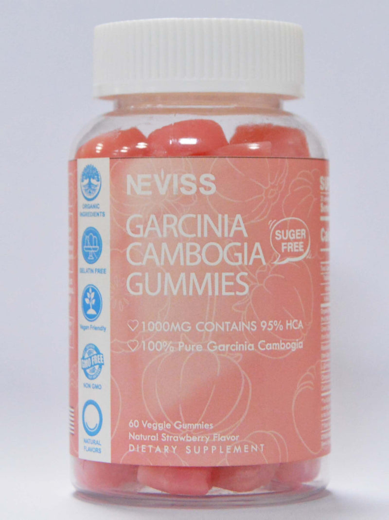 [Australia] - Sugar Free Garcinia Cambogia Gummies 1000mg 95% HCA with L-Carnitine, Raspberry Ketone, Chromium, Green Coffee Bean for Metabolism, Energy Boost, 100% Organic Extract, Vegan, Strawberry Flavor 120 Cts 30 Count (Pack of 2) 