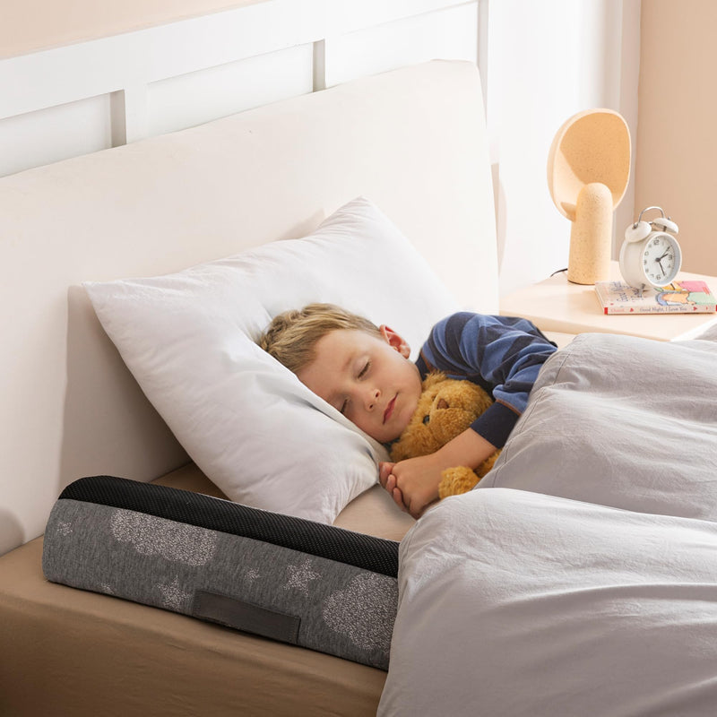 [Australia] - Bed Rail Bumpers for Toddlers 2pcs - Foam Fold Bed Bumper Guard with Dual Non-Slip Pads Waterproof Washable Soft Removable Cover Safe Bed Rail for Toddlers, Kids Seniors 2 