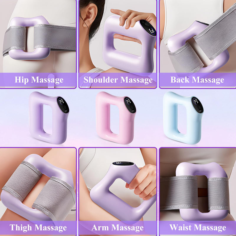 [Australia] - Multifunctional Full-Body Fascia Ring, 2025 Upgraded Full-Body Fat Burning, Djustable Massage Modes, Ergonomic Electric Fascia Massager, for Muscle Knot Recovery & Relaxation (Purple) Purple 