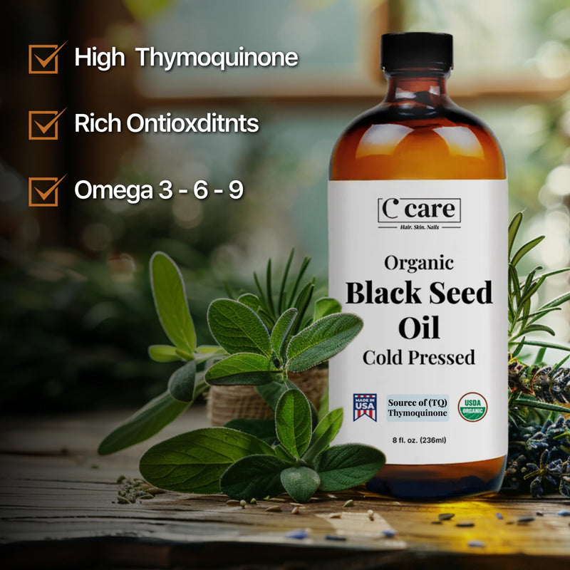 [Australia] - Black Seed Oil Organic Cold Pressed Unrefined Glass Bottle | USDA Certified Organic Black Cumin Seed Oil | High Thymoquinone Omega 3 6 9 | For Immune Support, Joints, Digestion, Hair & Skin | 8 Fl oz 8 Fl Oz (Pack of 1) 