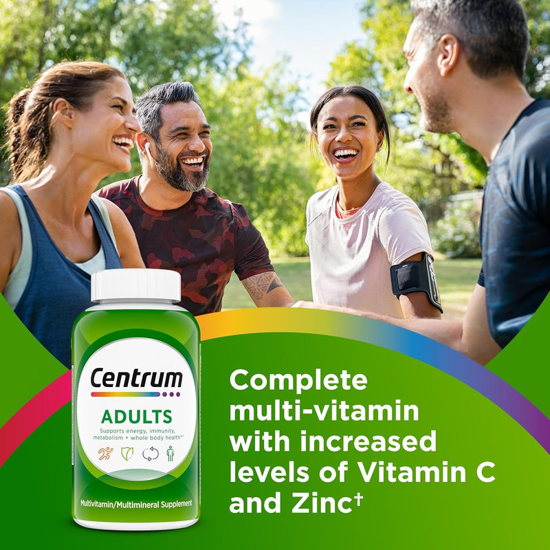Centrum Adult Multivitamin/Multimineral Supplement with Antioxidants, Zinc, Vitamin D3 and B Vitamins, Gluten Free, Non-GMO Ingredients - 200 Count New 200 Count (Pack of 1)