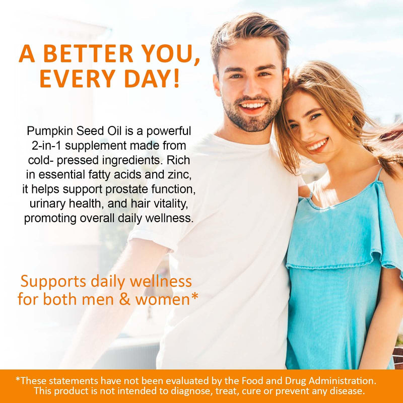 [Australia] - Pumpkin Seed Oil Capsules 1000mg Per Serving, Cold Pressed Pumpkin Seed Oils for Hair Growth, Pure & Natural Supplement, 300 Softgels 