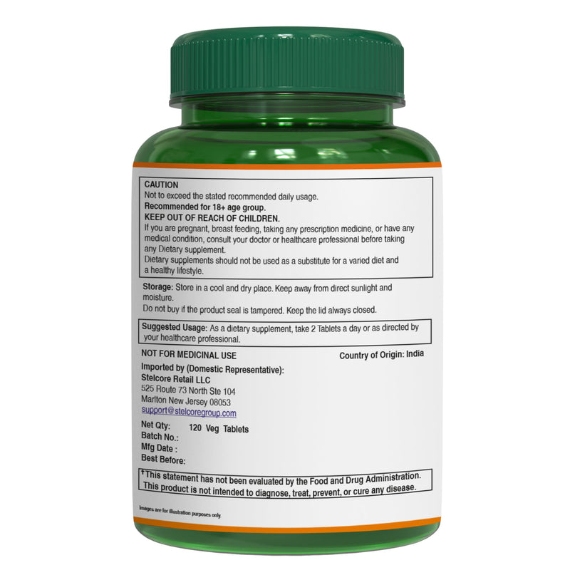 [Australia] - Pure Nutrition Organic Shatavari Tablets - 1200mg | 120 Count | USDA Organic | Promotes hormonal Balance & Female Reproductive Health | Non-GMO | Gluten-Free 