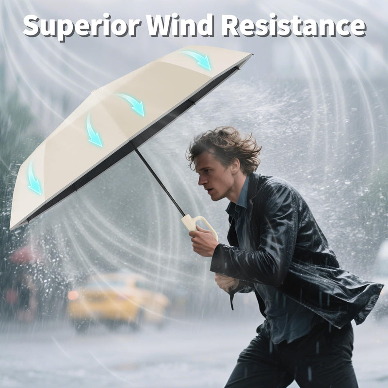 Seniny Umbrella with Carabiner Handle & Compact Travel Umbrella