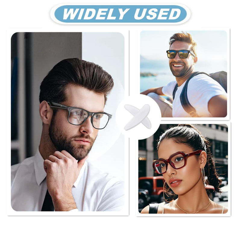 [Australia] - Adhesive Nose Pads for Glasses Anti Slip,30Pack Clear Stick On Silicone Nose Pads for Eyeglasses Sunglasses,0.75inch NoseGrips for Glasses Anti Slip,Translucent. 30 