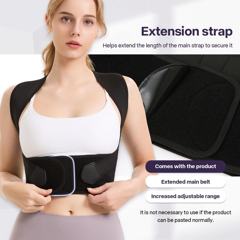 Back Brace Posture Corrector for Women and Men,Adjustable Shoulder Straightener,Used for correcting posture and scoliosis X-Large