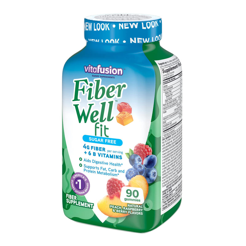 [Australia] - Vitafusion Fiber Well Fit Gummies Supplement, 90 Count (Packaging May Vary) 