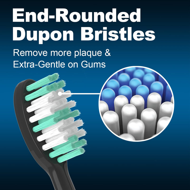 [Australia] - Replacement Toothbrush Heads 10 Pack for AquaSonic Black Series and Vibe Series Electric Toothbrush 