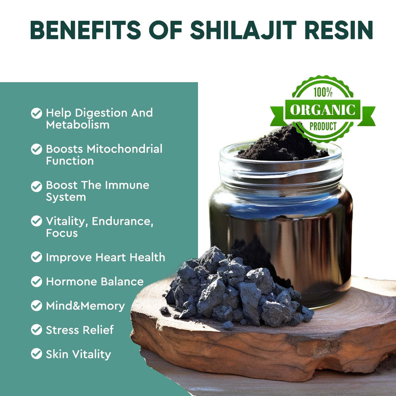 [Australia] - Shilajit Original Shilajit Resin-Natural Organic Shilajit with Fulvic Acid & Trace Minerals - 100% Pure Golden Quality, No Additives 1 Piece (Pack of 1) 