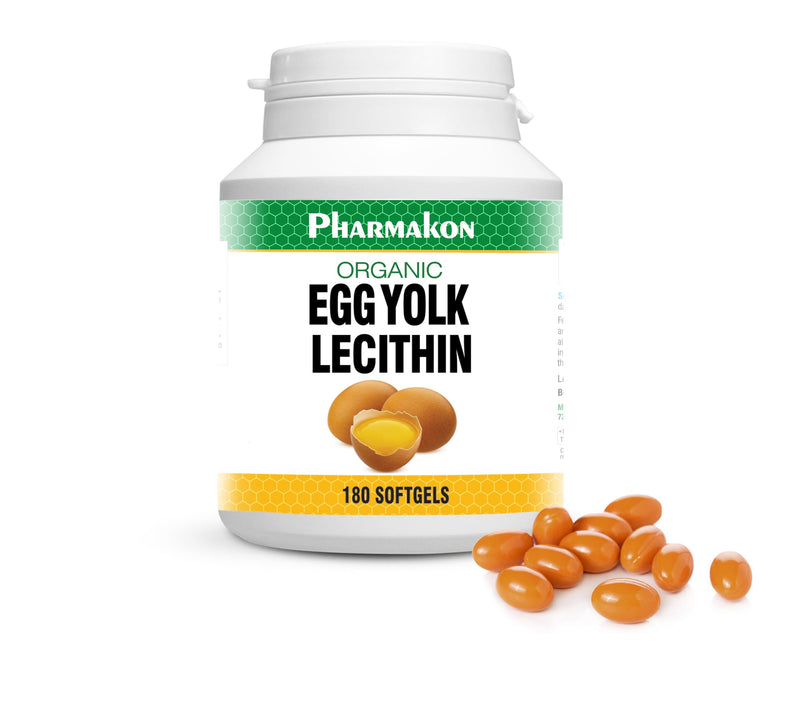 [Australia] - PHARMAKON Organic Egg Yolk Lecithin 180 Count (Pack of 1) 