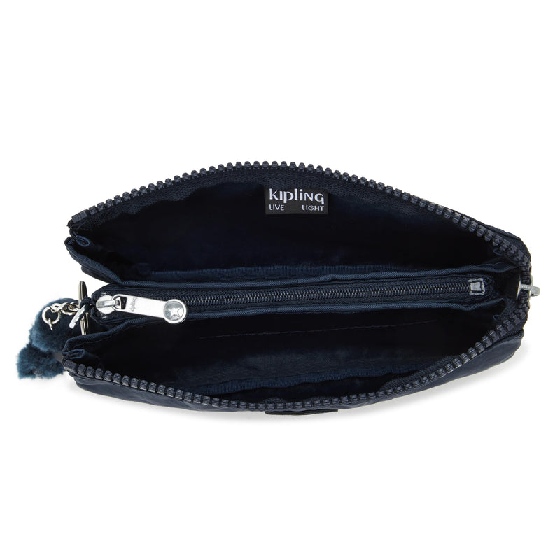 Kipling Women's Creativity Large Pouch, Versatile Cosmetics Kit, Lightweight Travel Organizer BLUE BLEU
