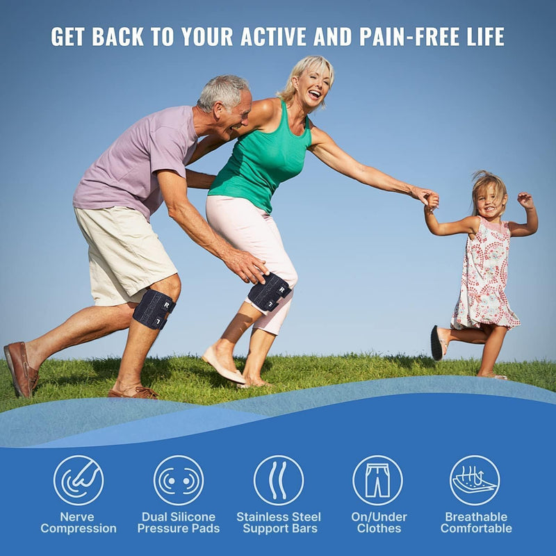 Fit Geno Sciatica Pain Relief Devices: Upgraded ReActive Plus Sciatica Pain Relief Brace – Sciatic Nerve Brace with Dual Pressure Pads Targeted Compression for Maximum Relief - Unisex Black