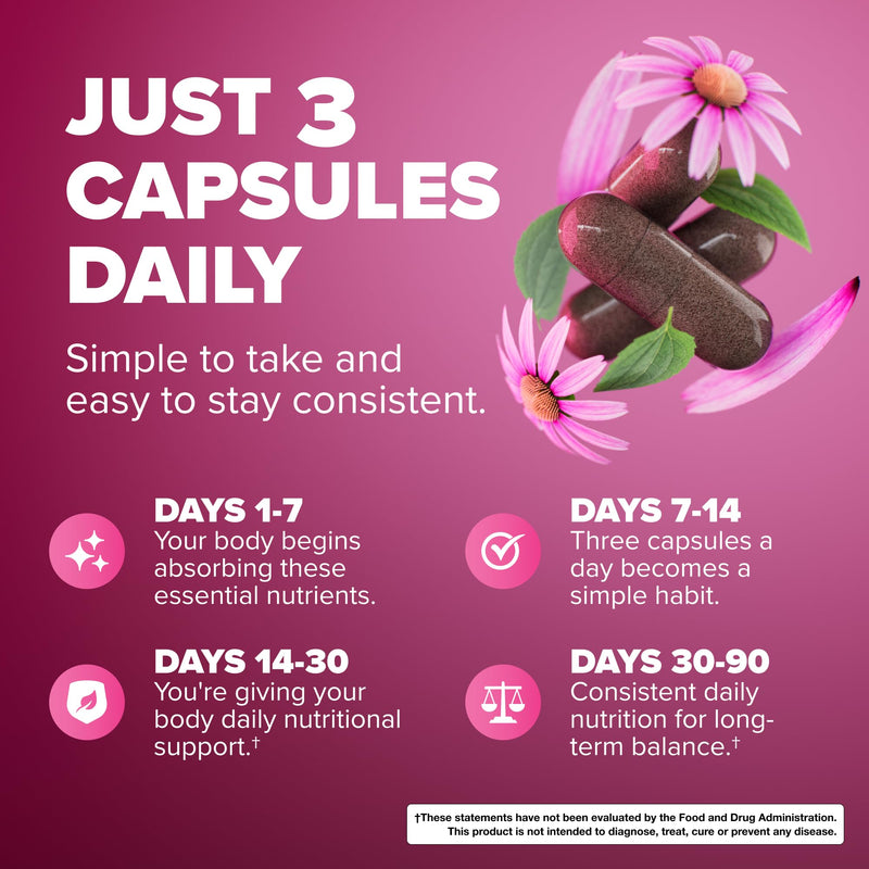 Rosabella Elderberry, Zinc & Vitamin D3 Capsules – Elderberry Supplement with Echinacea, Vitamin C & Zinc, Immune Support Supplement for Daily Wellness, Vegan Capsules – 90 Count (Pack of 1) 90 Count (Pack of 1)