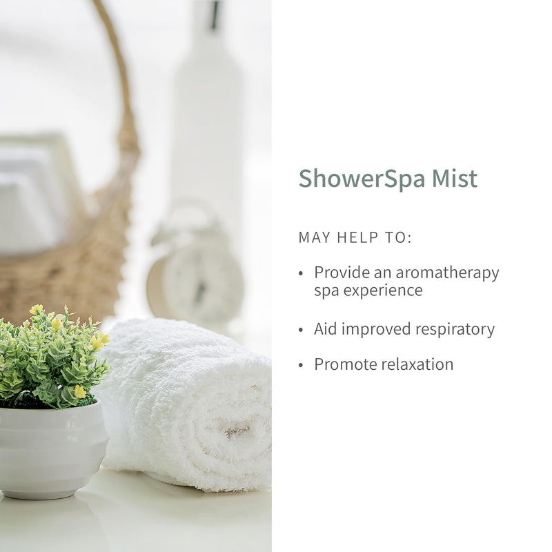Eucalyptus ShowerSpa Mist Spray for Aromatherapy, At Home Spa Experience, Sinus Congestion Relief, and Tension Relief, 4 fl oz.