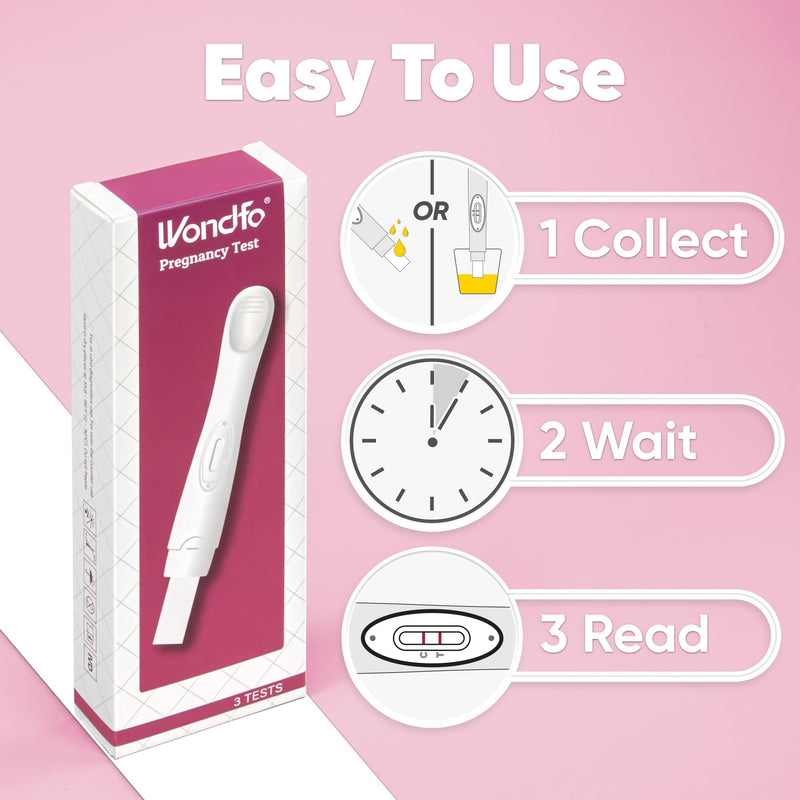 Wondfo Ovulation Test Strips and Pregnancy Test Strips Kit [50 LH + 20 HCG]+ Pregnancy Test [3 Pack]