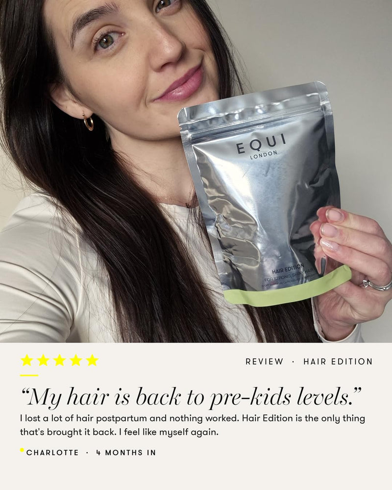 Equi Hair Edition | Biotin Zinc Copper Vitamins for Women | Vegan Capsules with Amino Acids & Botanical Extracts for Hair, Skin, Nails | Beauty Nutrition for Strength, Shine, Thickness | 30 Day