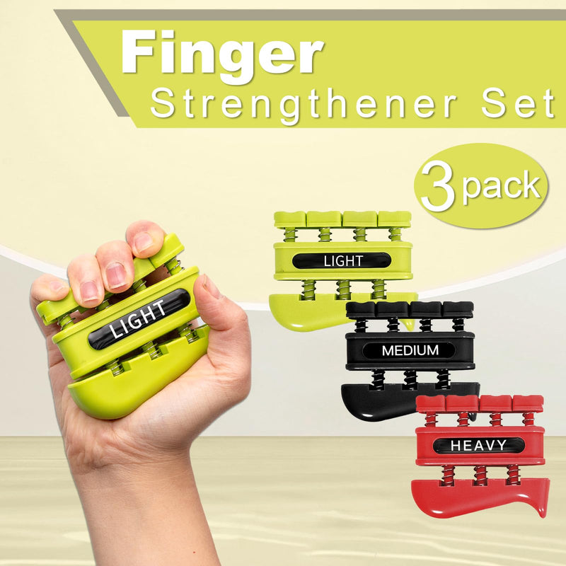[Australia] - Grip Strength Trainer, Finger Strength Trainer for Grip Strength Training for Fingers, Wrists, and Hands for Home, Office, Gym, Climbing, Athletes, Musicians, and Therapy 