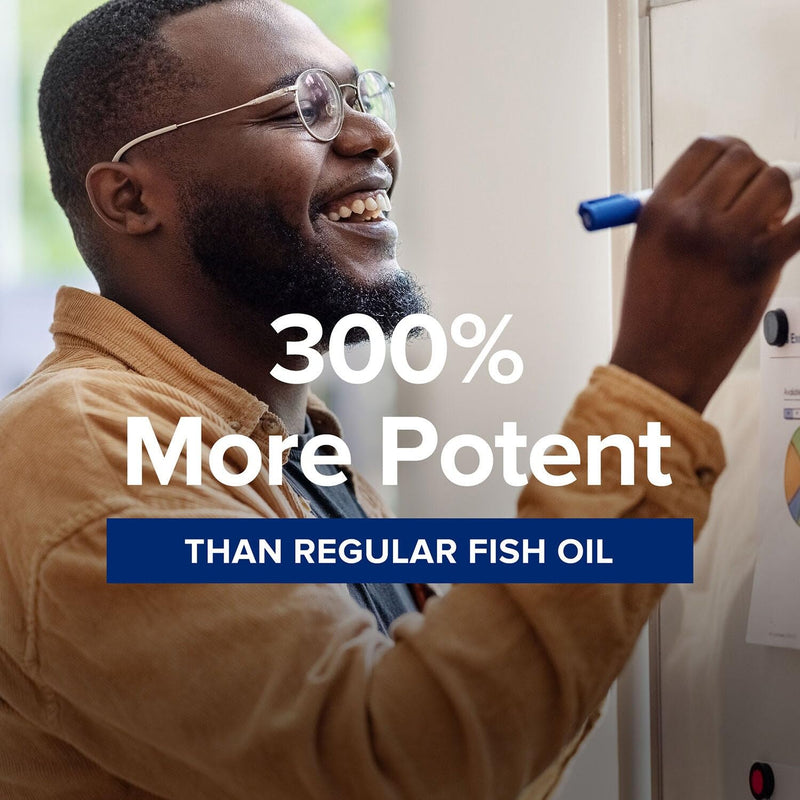 GNC Triple Strength Fish Oil, 1000mg EPA & DHA, 30 Softgels | Provides EPA and DHA to Support Heart, Brain, Skin, Eye, and Joint Health, Sourced from Purified Wild Caught Fish 30 Count (Pack of 1)