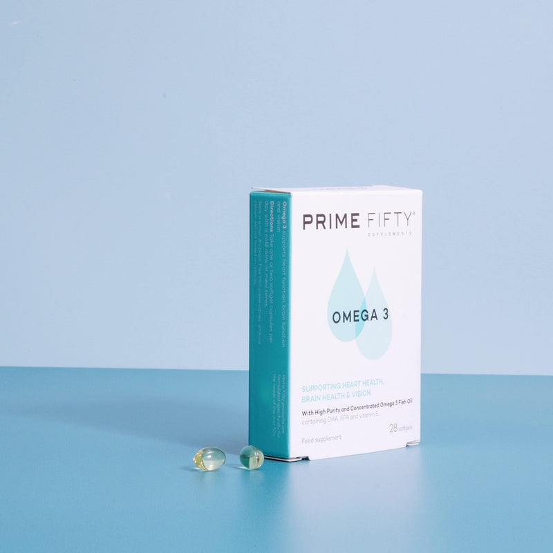 Omega 3 by Prime Fifty - Brain Health Supplement for The Over 50s - 28 Day Supply