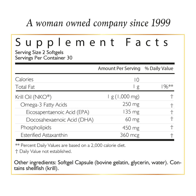 [Australia] - Coco March Pure Antarctic Krill Oil - 1000 mg Phospholipid Bound Marine Omega-3 EPA, DHA, Choline and Astaxanthin - Fast Absorption - Cardiovascular & Joint Support Krill Omega Oil 