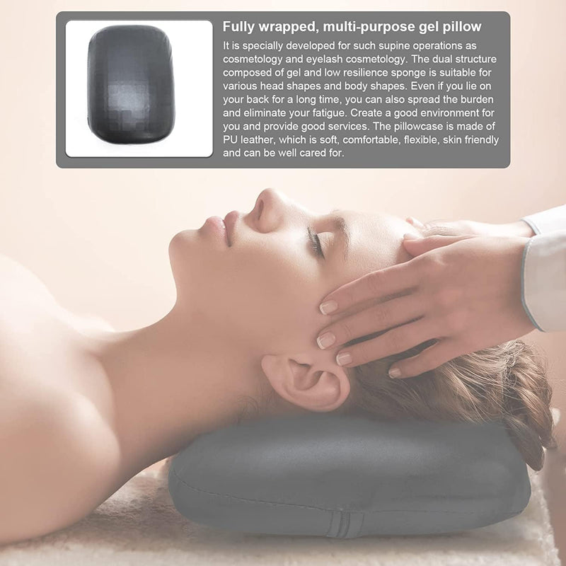 [Australia] - Elitzia Comfort Low Resilience Sponge Soft Gel Massage Pillow Pro Lash Extension and Salon Spa Supplies Neck and Back Support Beauty Facial Lash Pillow ET30388 