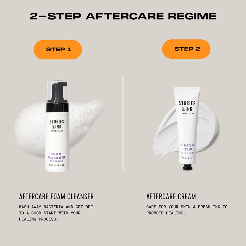 [Australia] - Stories & Ink Tattoo Care | AFTERCARE CREAM for fresh tattoos - Soothes Freshly Tattooed Skin, Visibly Calms Itchy or Irritated Skin, Fragrance-Free, Vegan & Cruelty-Free, 60 mL / 2 Fl Oz Cream (2 oz) 