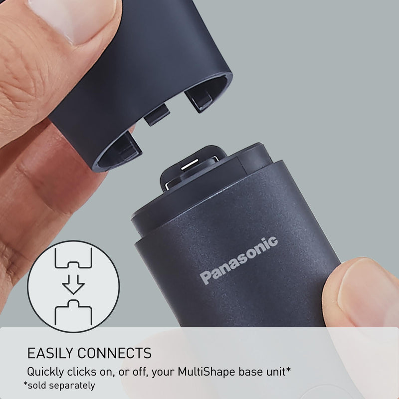 Panasonic MultiShape Facial Brush Head Attachment Kit, Includes 3 Brushes for Facial Exfoliation, Beard Cleansing, and Pore Cleansing, Add to MultiShape Grooming System - ER-CFB1-A Facial Brush Attachments