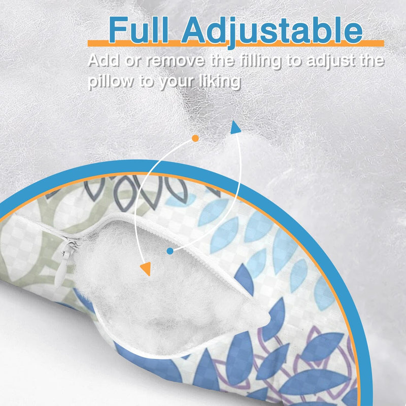 [Australia] - Ear Piercing Pillow for Side Sleepers Pillows with Holes for Ear Pain,Donut Pillow for Ear Side Sleeping Pillow for Adults CNH Ear Pain Relief Pressure Sores Ear Pillow with Hole in Center Blue 