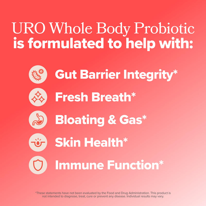 [Australia] - O Positiv URO Whole Body Probiotic ‚Äì 3-in-1 Probiotic Supporting Gut, Skin, and Oral Microbiomes & Digestive Health ‚Äì 20B+ CFUs, Licorice Root, Dandelion ‚Äì Non-GMO, Vegan, Gluten-Free ‚Äì 30 Capsules 