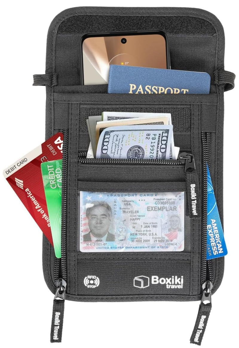 RFID Protection Bundle: Sleeves Set with Color Coding and Hidden Money Belt
