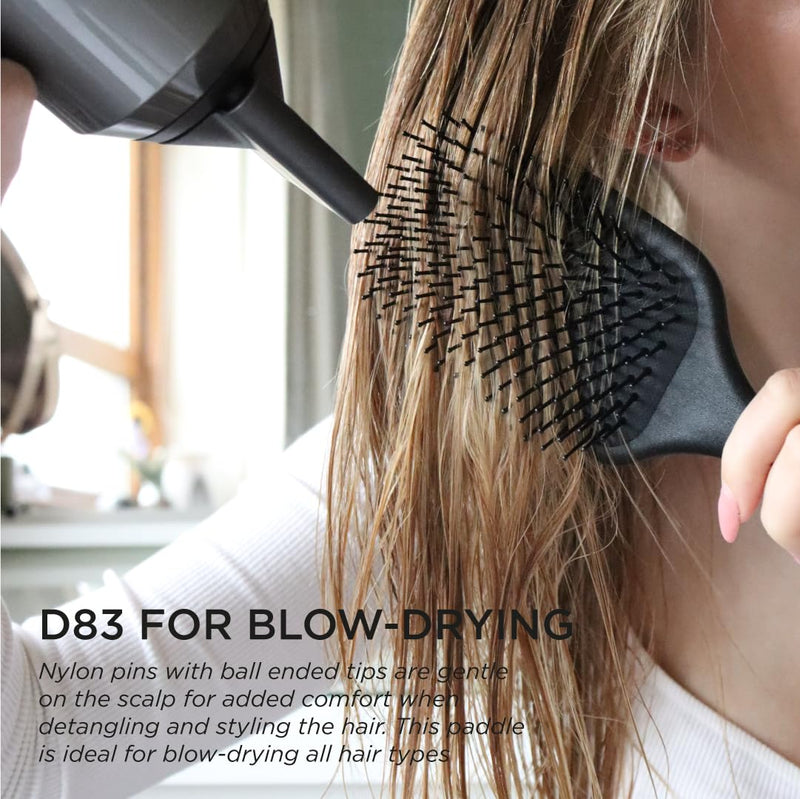 Denman Gentle Paddle Hairbrush for Comfortable Detangling, Blowdrying and Styling 1 Count (Pack of 1)