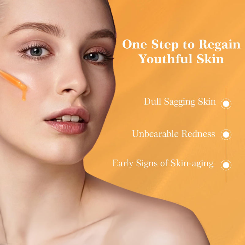 2 PCS Vitamin C Liposomal Face Serum, Instantly Calming, Soothing,Radiance Boosting Anti-Aging, Even Skin Tone with Centella Asiatica, Ceramide, Astaxanthin, Hyaluronic Acid DOUBLE ORANGE