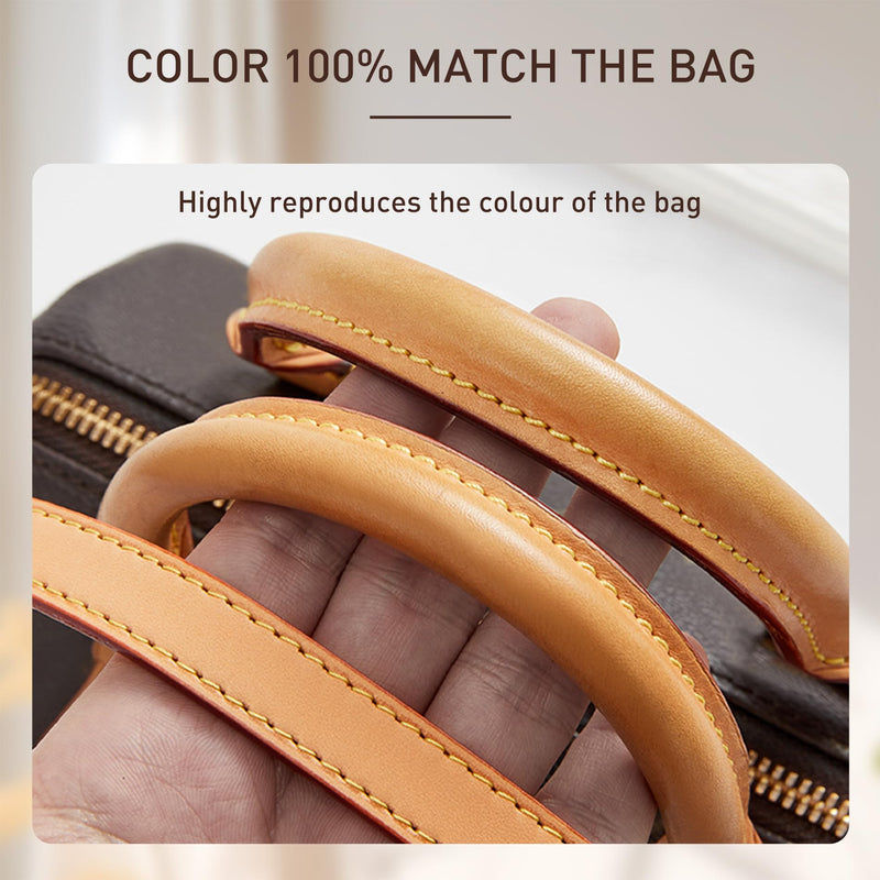 Genuine Vachetta Leather Strap Purse Straps Replacement Crossbody, Adjustable Shouder Bag Strap for Soft Speedy20 25 30 35 Alma Boulogne Diane Handbags (Beeswax-Width:0.70in) E-beeswax-0.71"width*48.4"length