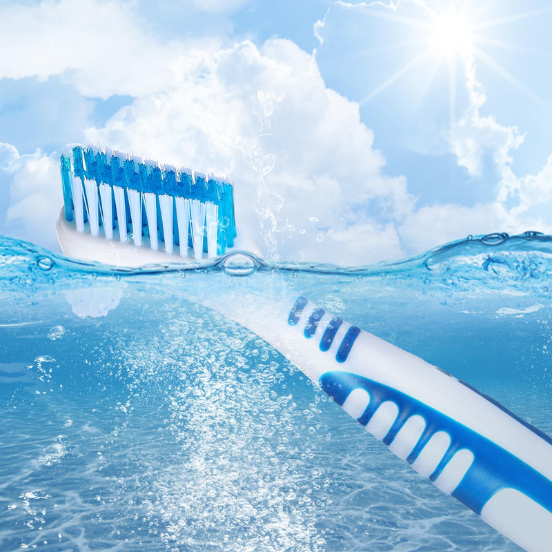 [Australia] - COMNICO denture brushes, 4 pieces denture cleaning brush, high-quality hygiene denture toothbrushes for denture care, multi-layer soft bristles denture brush for denture care 