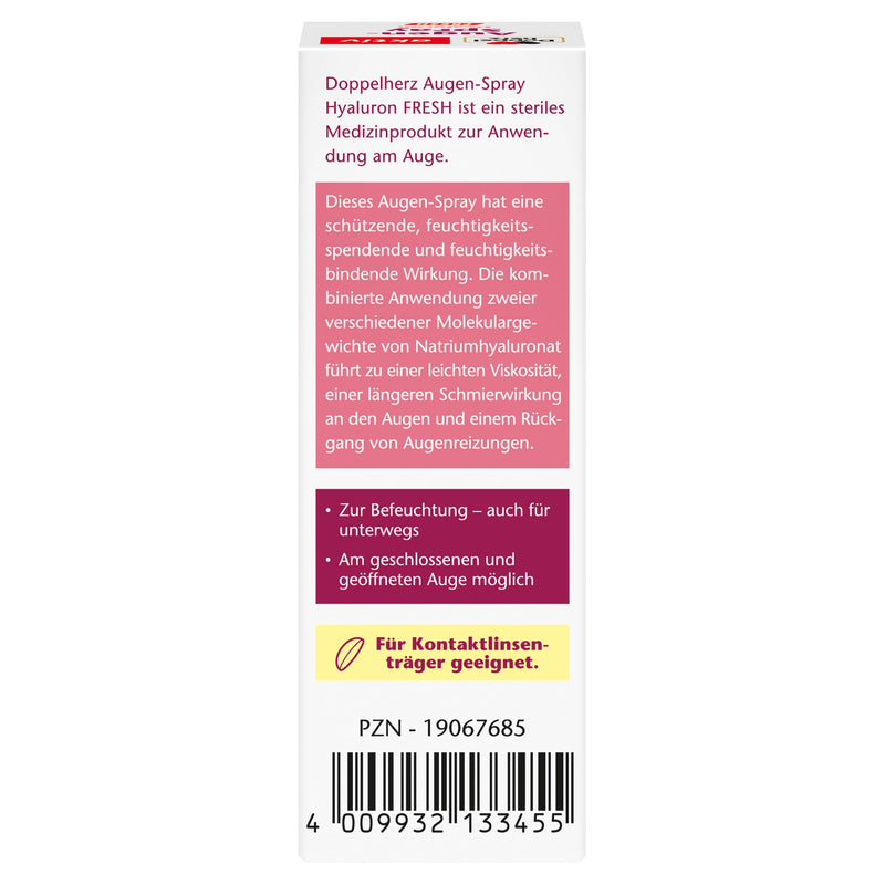 [Australia] - Doppelherz Eye Spray Hyaluron Fresh - to relieve moderate dry eye symptoms - preservative-free - 10 ml 
