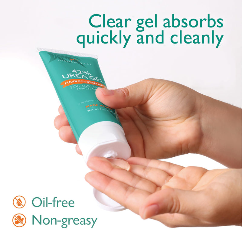 GILDEN TREE Urea Gel 42 Percent For Feet Maximum Strength Softens Cracked Heel Calluses & Thick Toenails 42% Urea Gel
