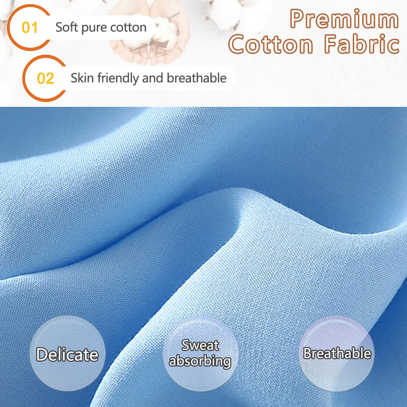 [Australia] - Children Tear Away Short Sleeve,Post Surgery Magic Stickers Shirts,Recovery Clothes,Kids Patient Clothing Blue 130 