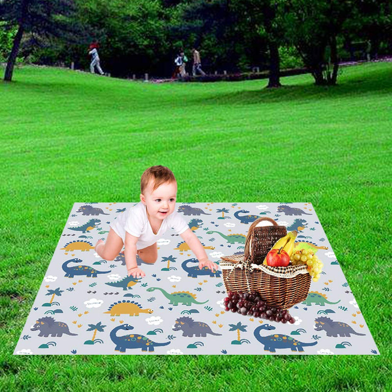 [Australia] - Splat Floor Mat for Under High Chair/Arts/Crafts by CLCROBD, 51" Waterproof Anti-slip Food Splash Spill Mess Mat, Washable Portable Picnic Mat and Table Cloth Dinosaur 