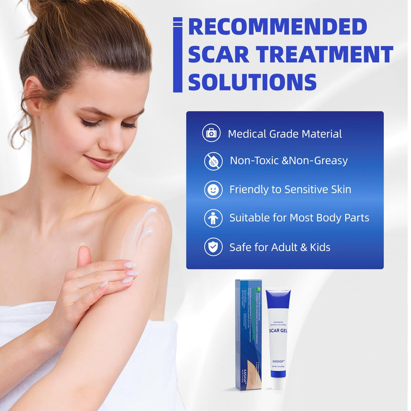 [Australia] - Scar ointment to reduce scar visibility, scar gel for old and new scars, scar cream for children & adults for burns to reduce scars (45g) odorless 
