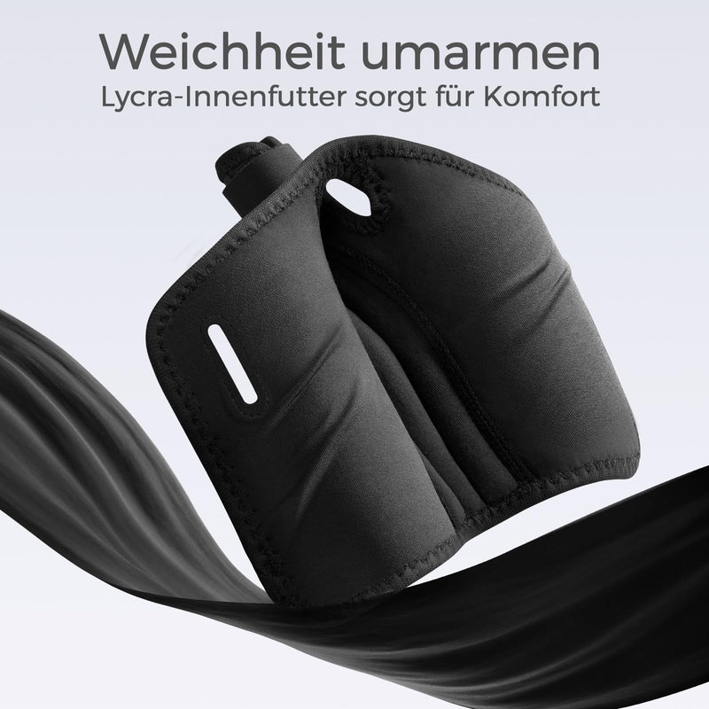 [Australia] - FREETOO Ergonomic thumb bandage right and left, breathable and soft thumb splint, thumb orthosis for osteoarthritis, tendonitis, snap thumb, women and men black/pink S/M 
