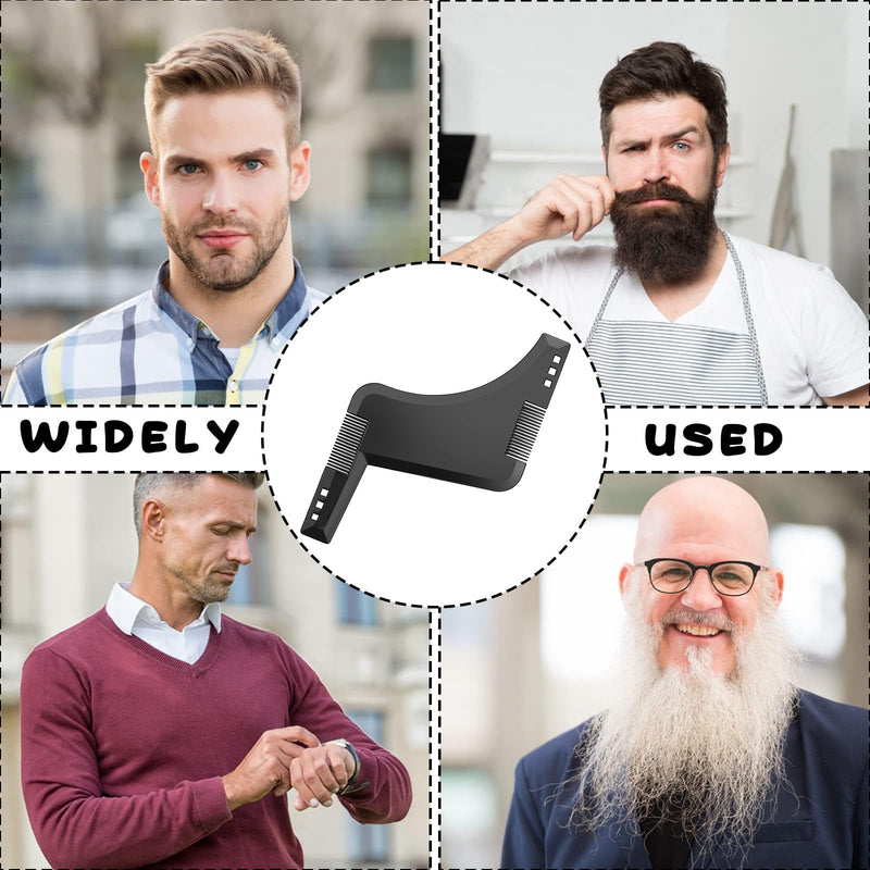[Australia] - Beard stencil - 2 pieces beard shaper, beard shaving stencil, beard contours, beard stencil, men's beard styler, beard shaper, beard design accessories for perfect beard styling 