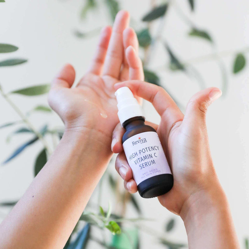 Reviva Labs Dual Source Vitamin C Serum | Brightens & evens tone, antioxidant vit c serum, smooths & firms, hydrating face treatment