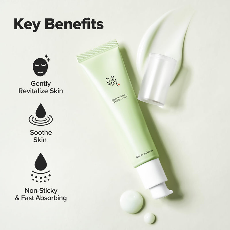 Beauty of Joseon Light On Serum Vitamin C Centella Dark Spot Fine Lines Pigmentation Correcting Serum, Hydrating Moisturizer, Korean Skin Care for Men and Women, 30ml, 1 fl.oz (Pack of 2) 1.01 Fl Oz (Pack of 2)