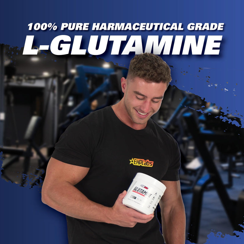 [Australia] - EHP Labs L Glutamine Powder Amino Acids - L-Glutamine, Workout Recovery, Immune Health & Gut Health Support (500g) - 100 Servings 