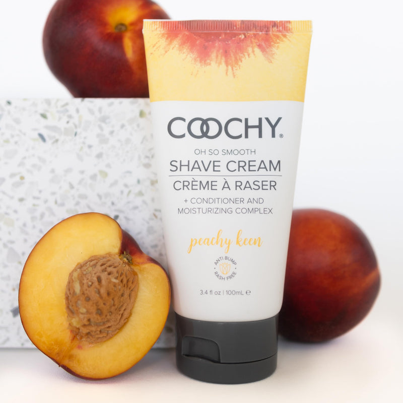Coochy Shave Cream - Moisturizing Shave Lotion - Gentle Intimate Shaving Cream - For Bikini Area, Underarms, Legs & More - Rash-Free, Hydrating Formula - Peachy Keen, 7.2 oz 7.2 Fl Oz (Pack of 1)