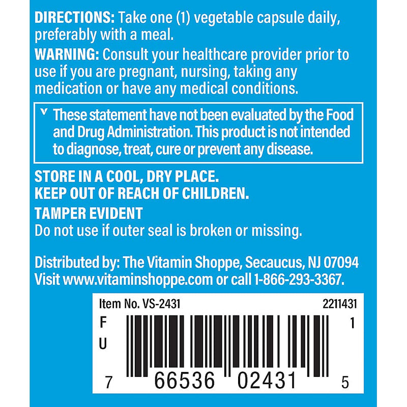 The Vitamin Shoppe Zinc 50 MG with Copper Supplement, 100 Capsules | Essential Trace Minerals to Support Iron Metabolism, Antioxidant Function & Immune Health