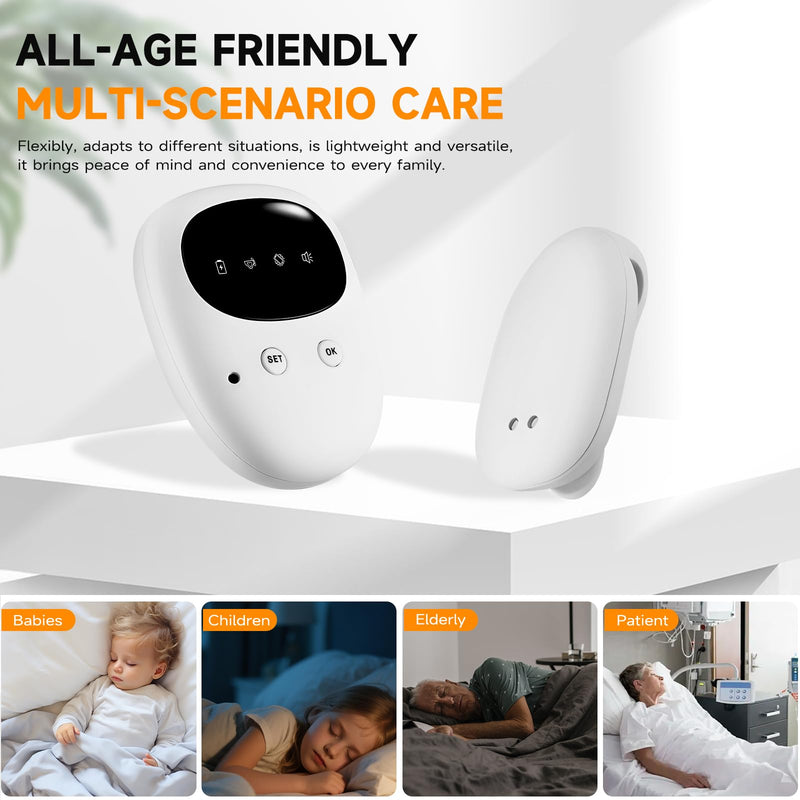 [Australia] - Bed Wetting Alarm for Boys and Girls, Wireless Pee Alarm with Magnetic Sensor,High Sensitivity, Loud Sound, Strong Vibration, Bedwetting Solutions for Kids and Elderly 