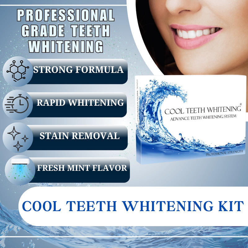 [Australia] - Teeth Whitening Kit 10 Syringes Strongest 44% Carbamide Peroxide Vegan Teeth Whitening Gel, Light and Teeth Bleaching Trays Included 