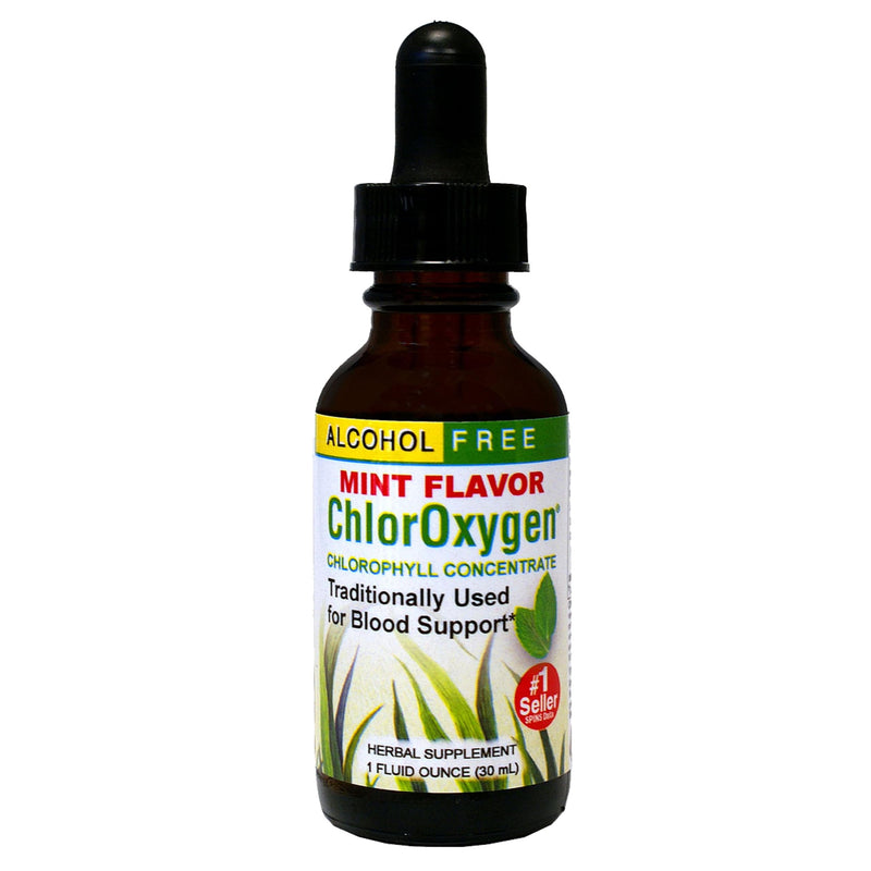 [Australia] - Herbs Etc. ChlorOxygen Chlorophyll Concentrate - Highly-Concentrated Energy Support - Aids Healthy Blood Circulation - Natural Vitality Support - Alcohol-Free - 1 fl oz, Mint (About 66 Servings) 1 Fl Oz (Pack of 1) 